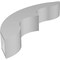 Ekena Millwork 3-in. W x 16-in. D x 16-in. H Ozark Architectural Grade PVC Knee Brace BRCP03X16X16OZK - alternate 3